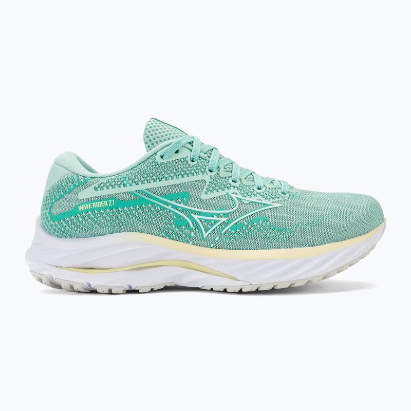 Damen Laufschuhe Mizuno Wave Rider 27 eierschalenblau/weiß/anisblume 2