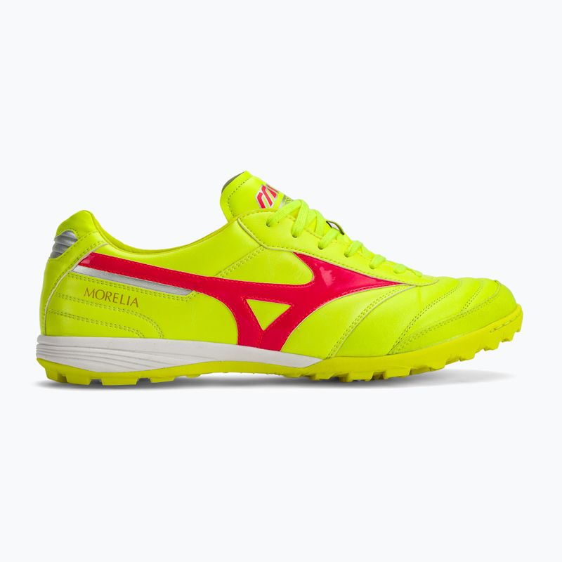 Mizuno Morelia Sala Elite TF Sicherheitsgelb/Feurige Koralle 2/Galaxysilber Herren Fußballschuhe 2