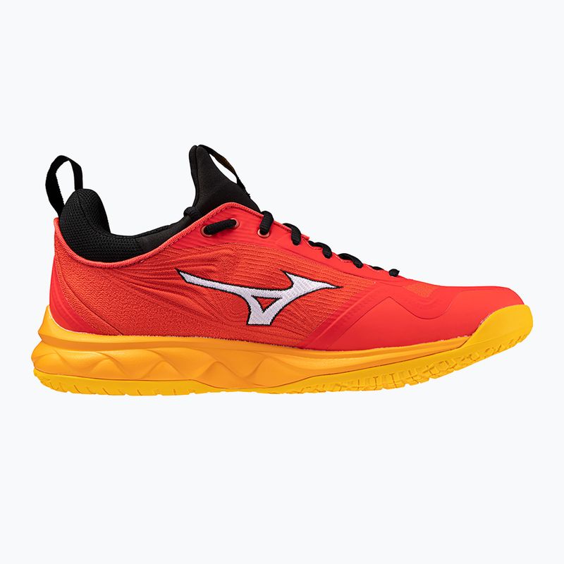 Herren Volleyballschuhe Mizuno Wave Luminous 2 leuchtend rot/weiß/carrot curl 2