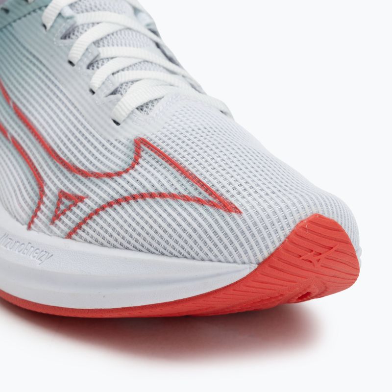 Damen Laufschuhe Mizuno Wave Rebellion Sonic 2 river weiß/cayenne/grauer Nebel 7
