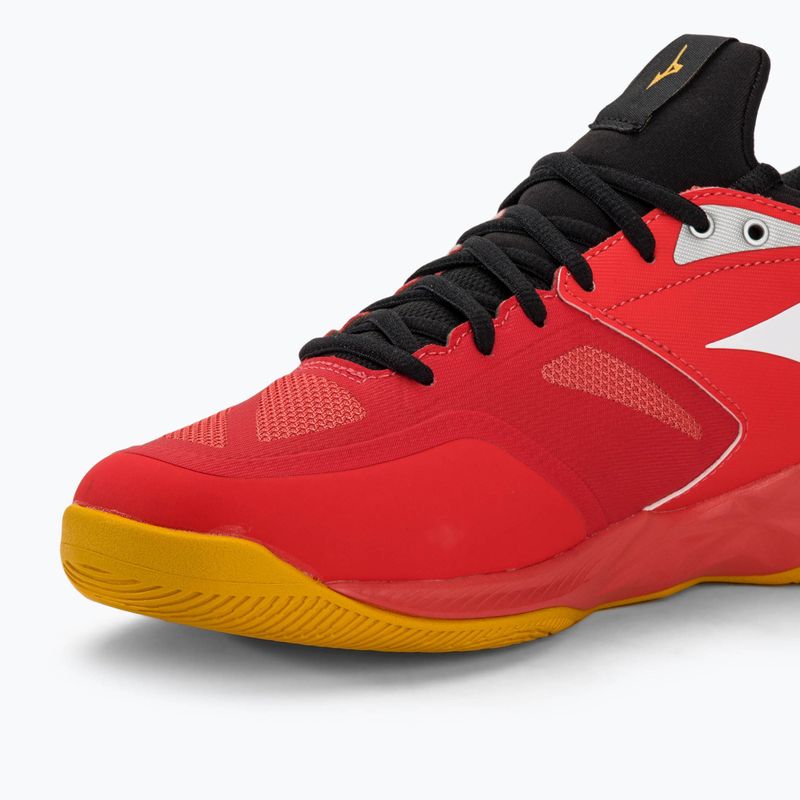 Herren Volleyballschuhe Mizuno Wave Dimension strahlend rot/weiß/karotte curl 7