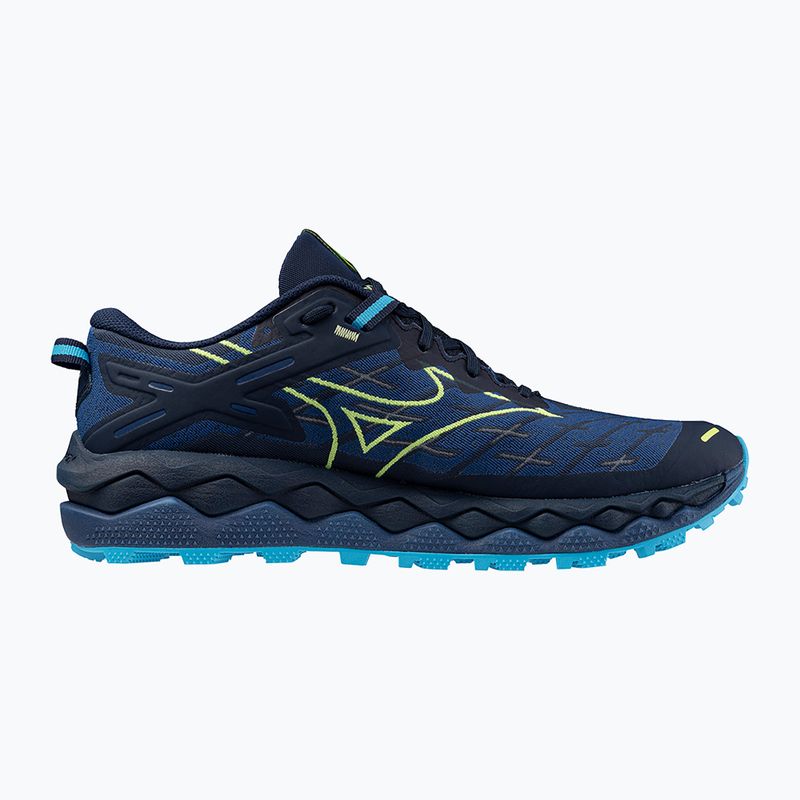 Herren Laufschuhe Mizuno Wave Mujin 10 Kleid blau/scharf grün/Schwimmkappe 9