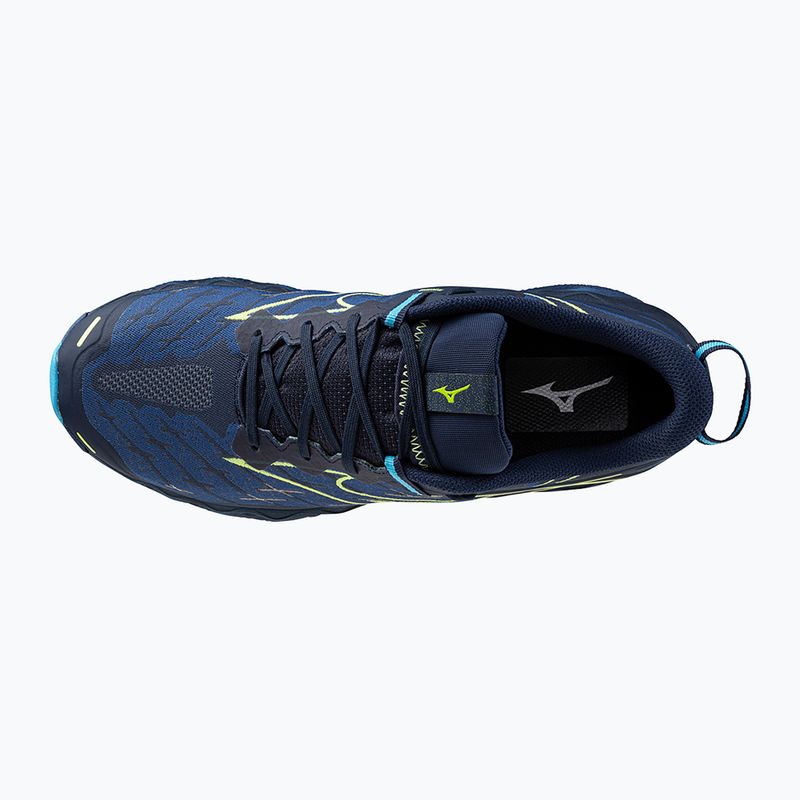 Herren Laufschuhe Mizuno Wave Mujin 10 Kleid blau/scharf grün/Schwimmkappe 11