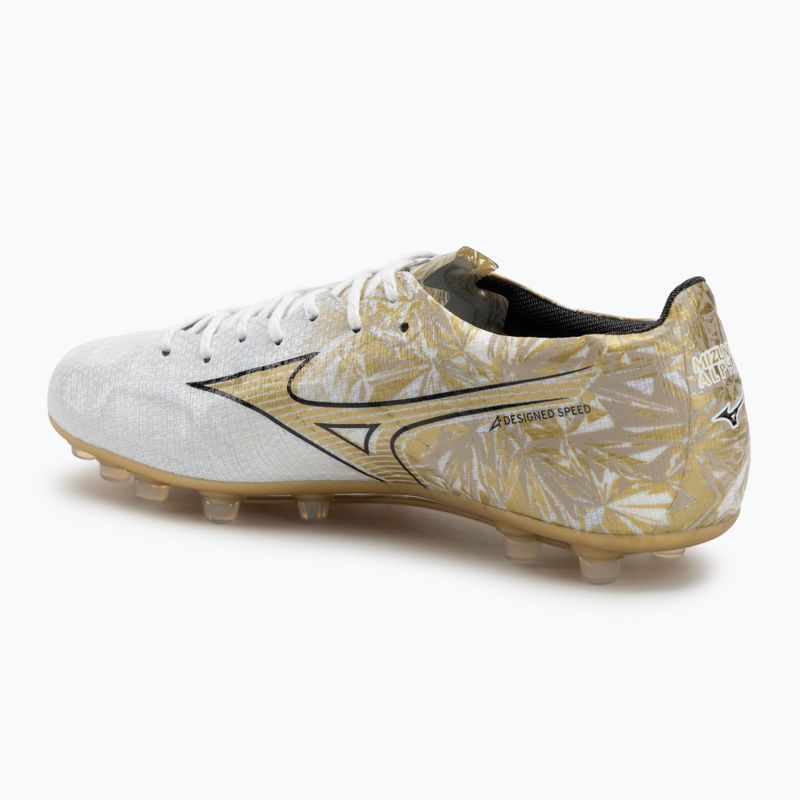 Herren Fußballschuhe Mizuno Alpha Japan AG weiß/ge gold/schwarz 3