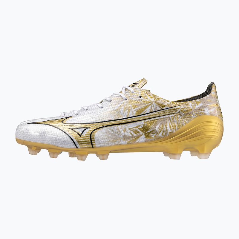 Mizuno Herren Fußballschuhe Αlpha Elite MD weiß/ge gold/schwarz 3