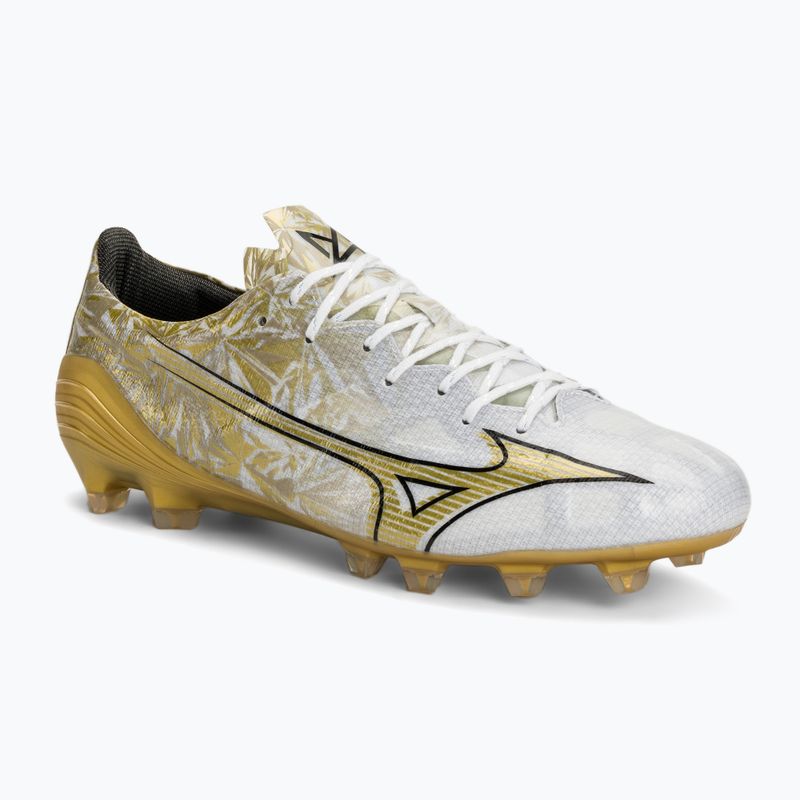 Mizuno Herren Fußballschuhe Αlpha Elite MD weiß/ge gold/schwarz