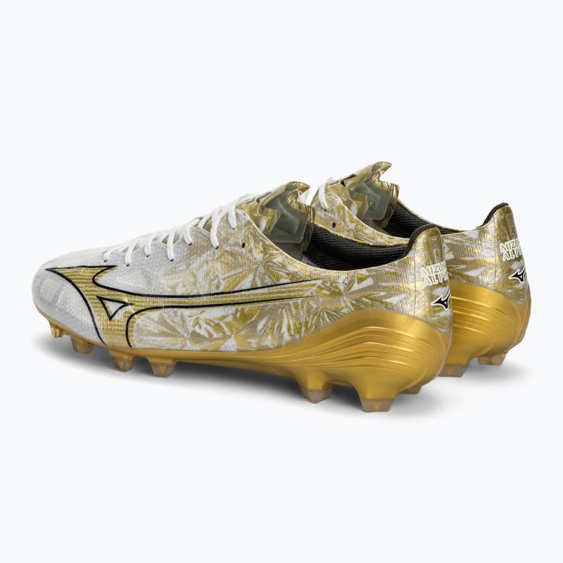 Mizuno Herren Fußballschuhe Αlpha Elite MD weiß/ge gold/schwarz 4