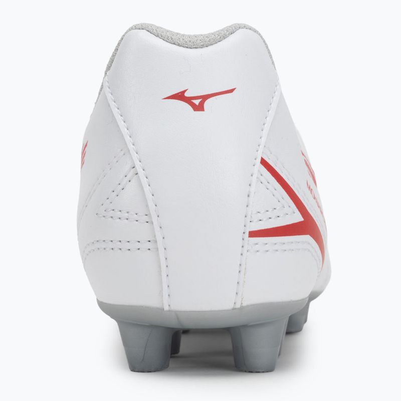 Mizuno Monarcida Neo III Select Jr MD Kinder-Fußballschuhe weiß/radiant rot 6