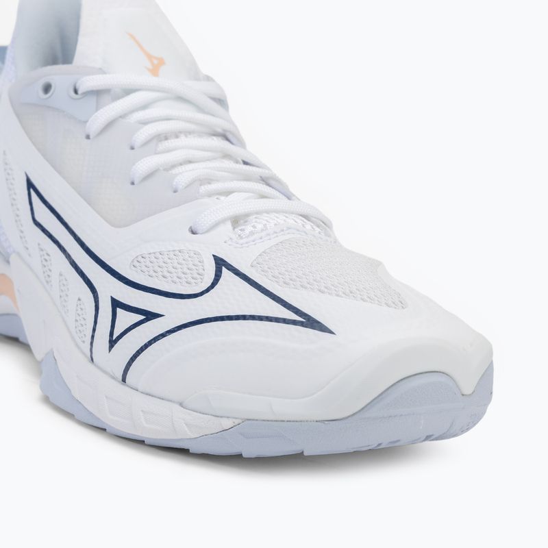Frauen-Handballschuhe Mizuno Wave Mirage 5 weiß/navy Pfingstrose/Pfirsich parfait 7