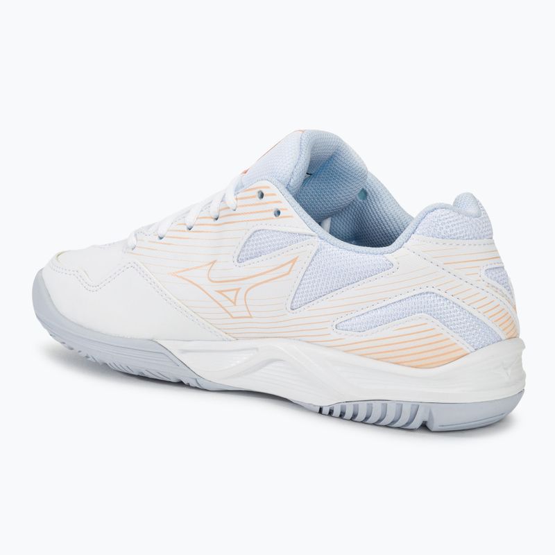 Volleyballschuhe Damen Mizuno Cyclone Speed 4 white/peach parfait/halogen blue 3