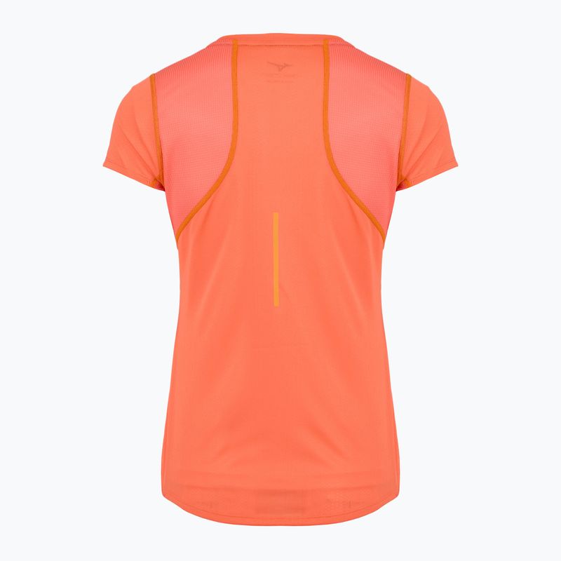 Damen-Laufshirt Mizuno DryAeroFlow Tee nasturtium 2