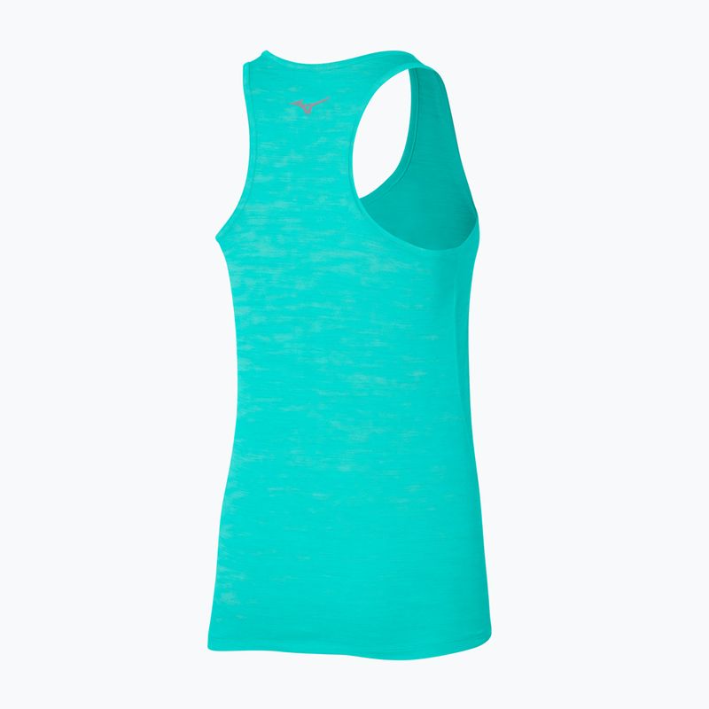 Damen Lauftank Top Mizuno Impulse Core Tank blau türkis 2