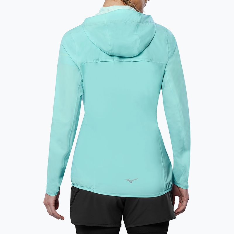 Damen Laufjacke Mizuno Waterproof 20K ER eierschalenblau 2