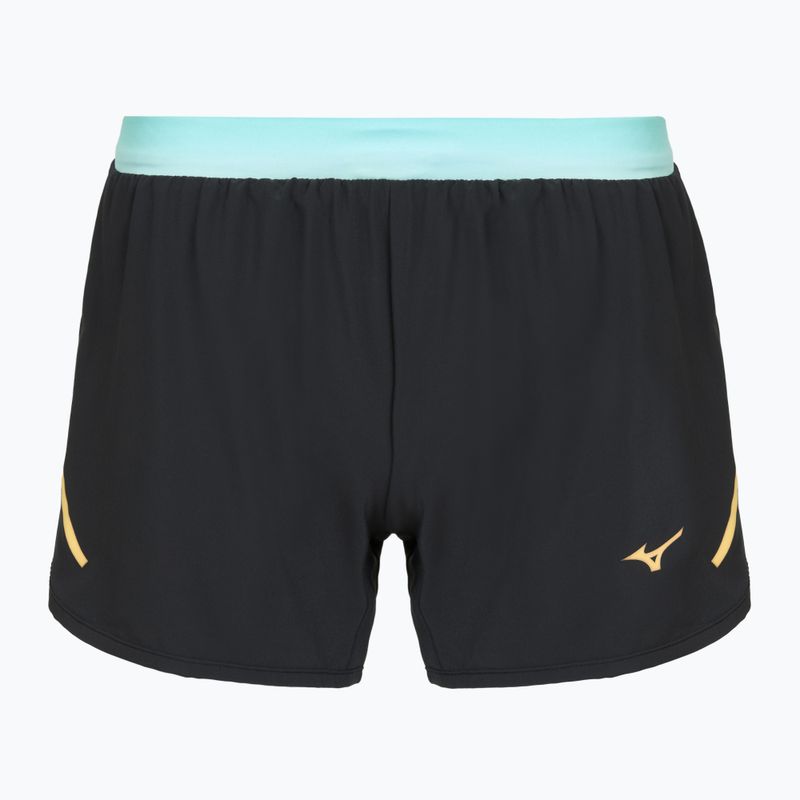 Damen Laufshorts Mizuno Aero 4' schwarz