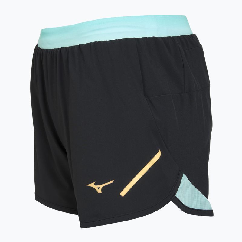 Damen Laufshorts Mizuno Aero 4' schwarz 3