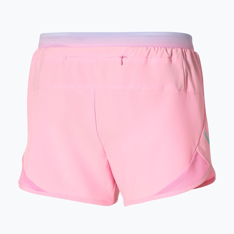 Damen-Laufshorts Mizuno Aero 4' lila chiffon 2