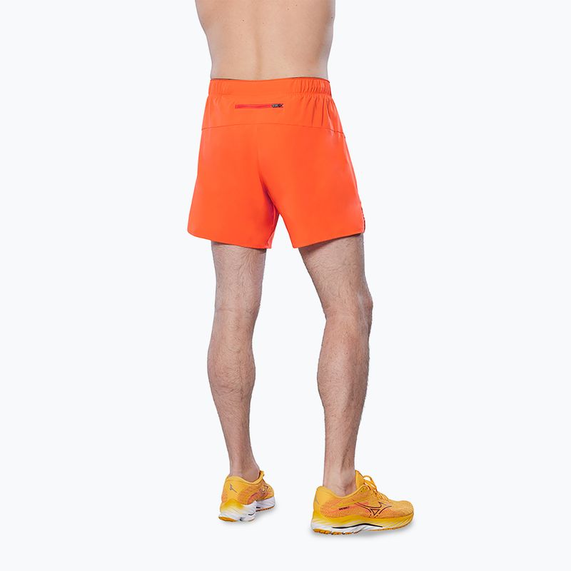 Herren Mizuno Core 5.5 2in1 nasturtium Laufshorts 2