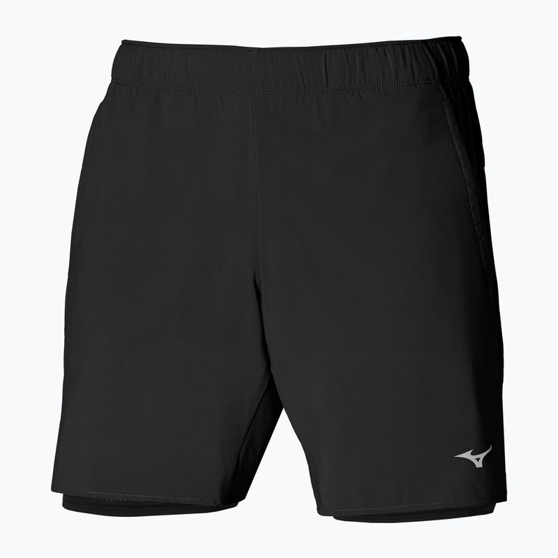 Herren Laufshorts Mizuno Core 7.5 2in1 schwarz 3