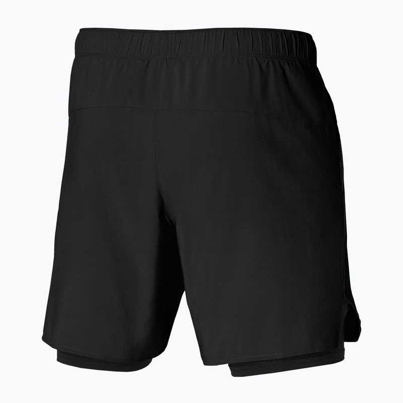 Herren Laufshorts Mizuno Core 7.5 2in1 schwarz 4