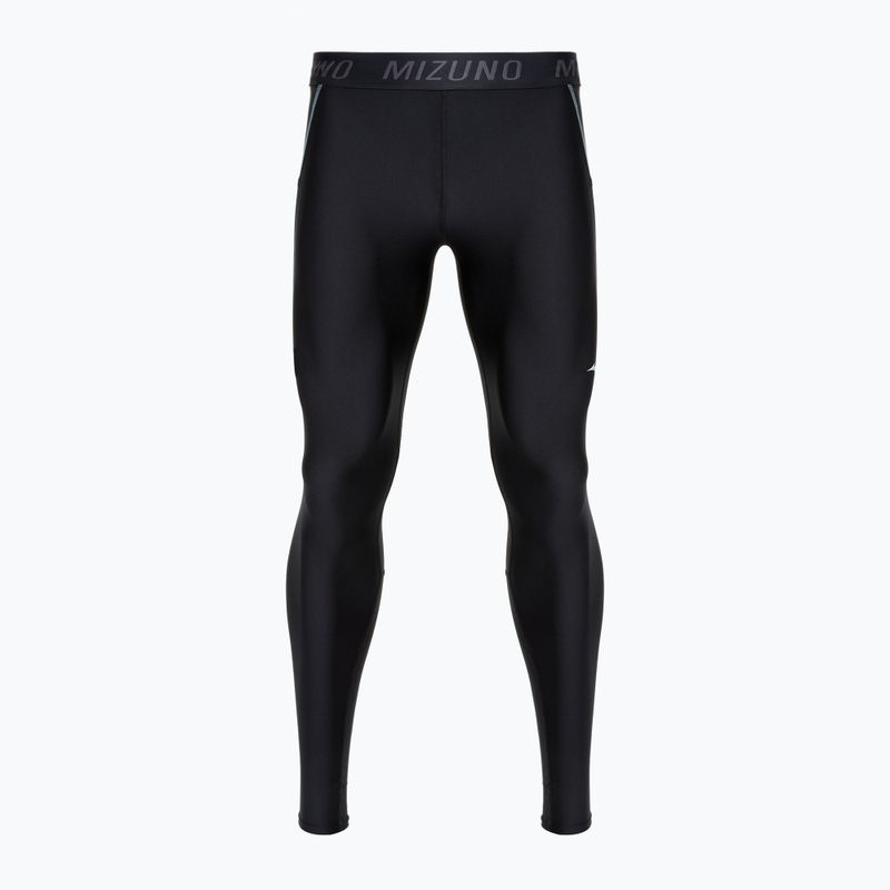 Laufleggings Herren Mizuno BG3000 Long black/ aquifer
