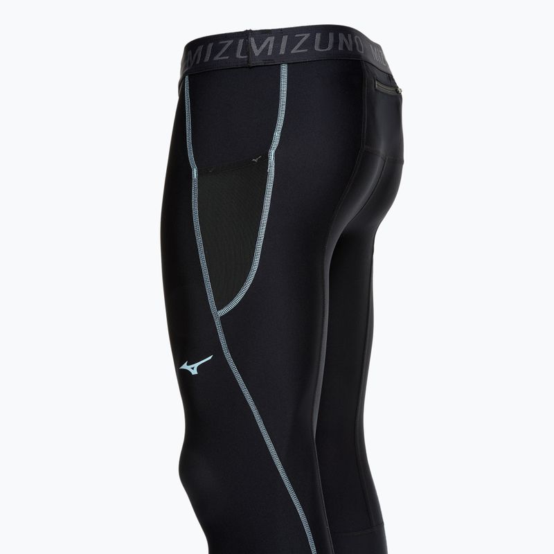 Laufleggings Herren Mizuno BG3000 Long black/ aquifer 3
