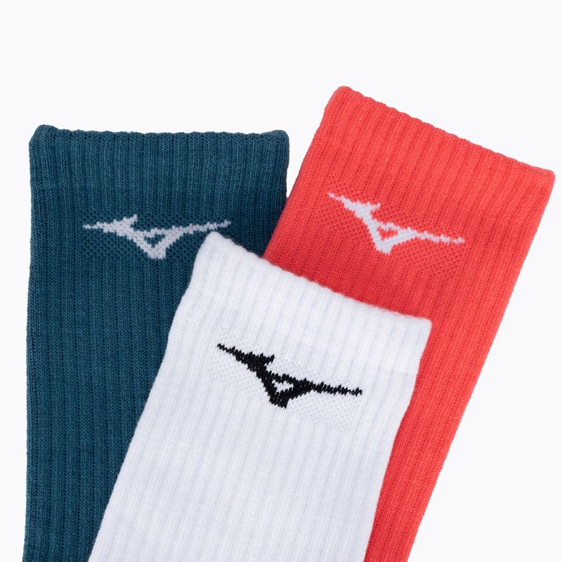 Mizuno Training Tennissocken 3 Paar weiß/strahlend rot/marokkanisch blau 6