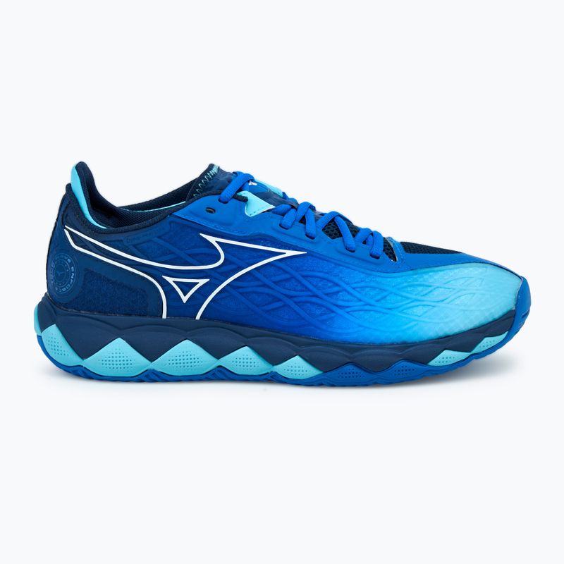 Herren Tennisschuhe Mizuno Wave Enforce Tour AC mugen Blau/Weiß/Flussblau 2