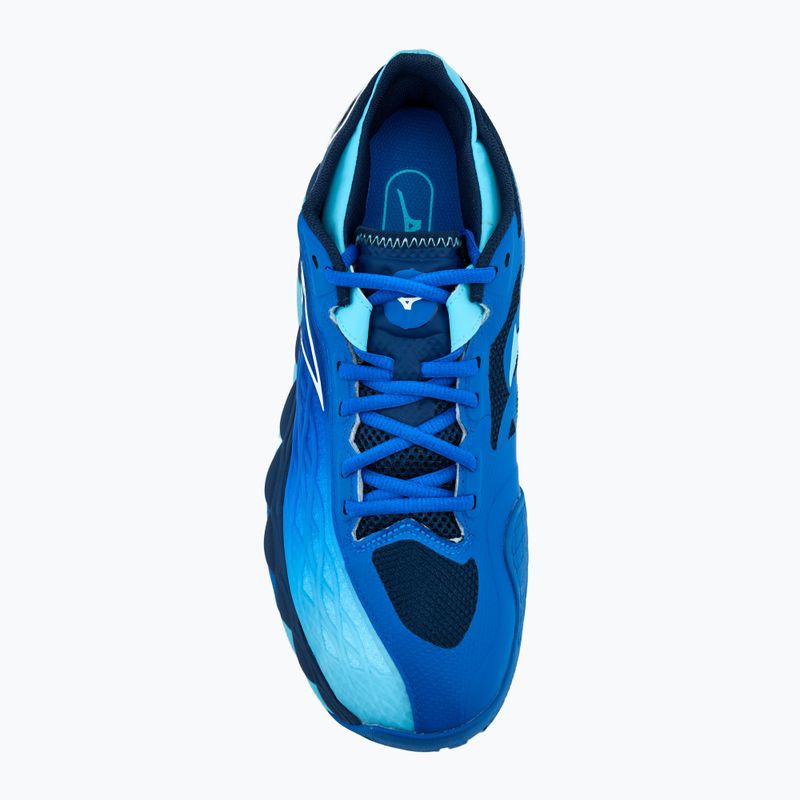 Herren Tennisschuhe Mizuno Wave Enforce Tour AC mugen Blau/Weiß/Flussblau 5