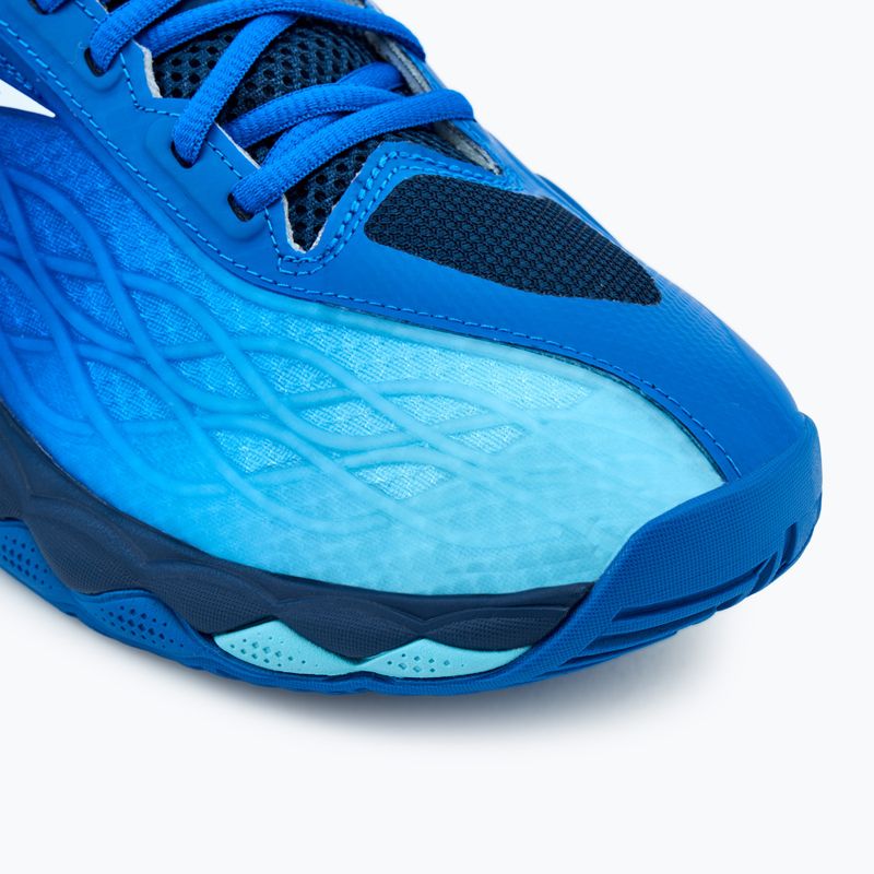 Herren Tennisschuhe Mizuno Wave Enforce Tour AC mugen Blau/Weiß/Flussblau 7