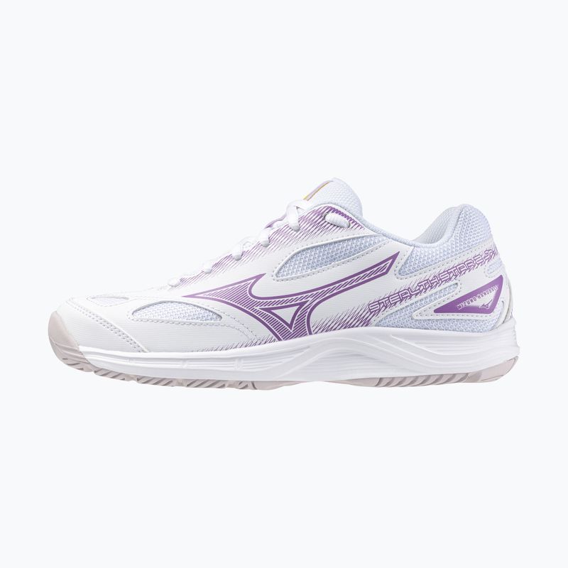 Mizuno Stealth Star 2 Handballschuhe weiß/patrician lila/quince 8