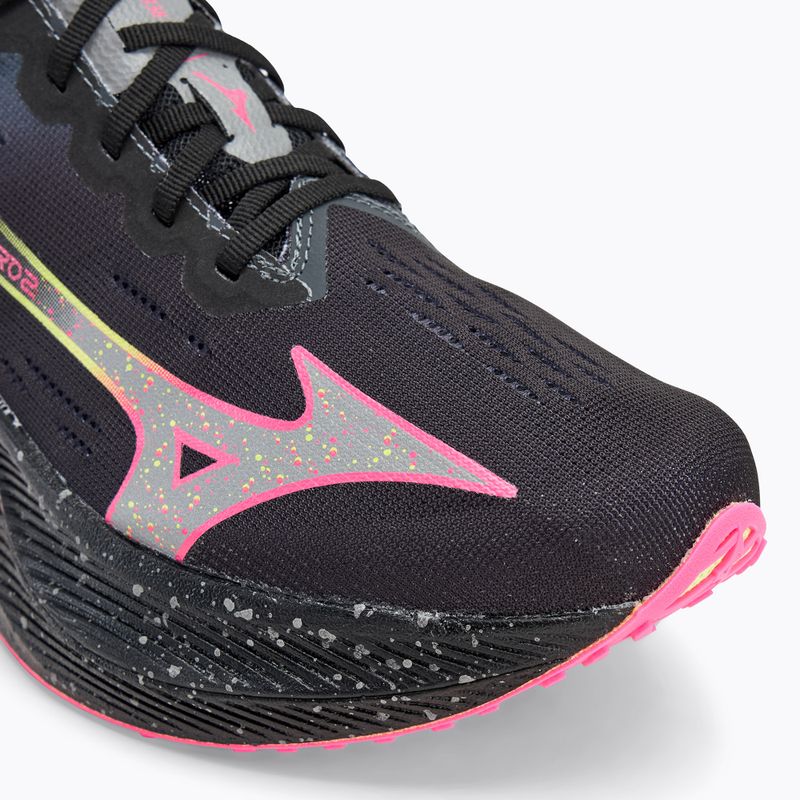 Herren Laufschuhe Mizuno Wave Rebellion Pro 2 schwarz/silber/rosa tetra 7