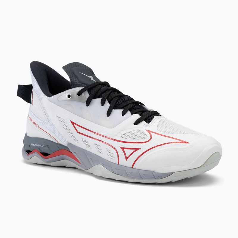 Herren-Handballschuhe Mizuno Wave Mirage 5 weiß/salsa/schwarz