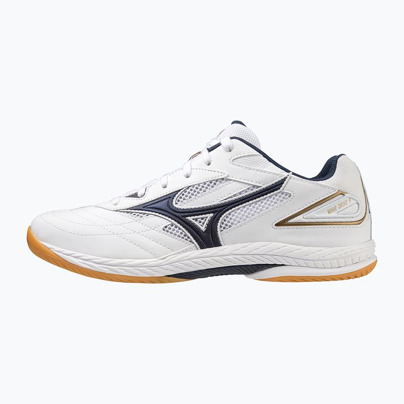 Mizuno Wave Drive 9 Tennisschuhe Weiß/Kleiderblau/Gold