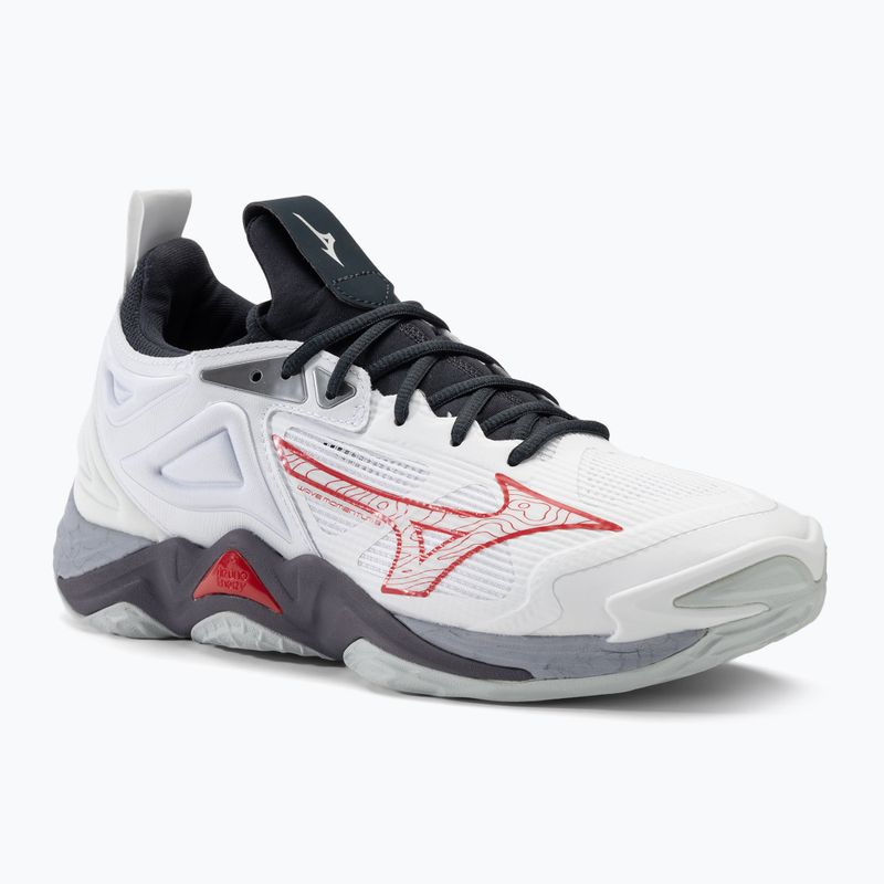 Herren Volleyballschuhe Mizuno Wave Momentum 3 weiß/salsa/schwarz