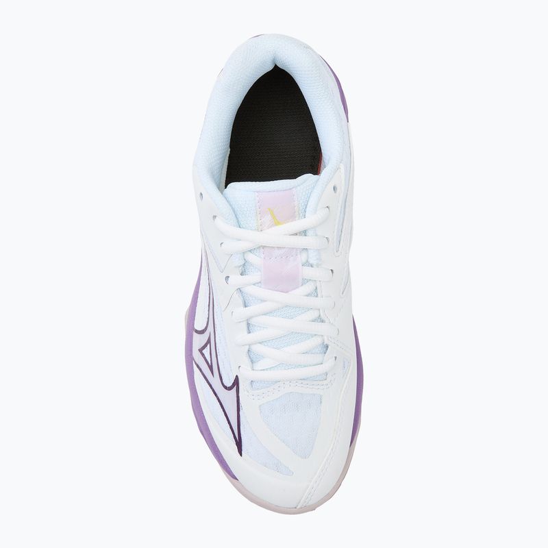 Kinder-Volleyballschuhe Mizuno Lightning Star Z7 weiß/patrician lila/quince 5