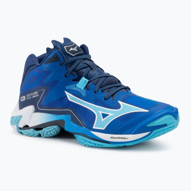 Herren Volleyball Schuhe Mizuno Wave Lightning Z8 Mid mugen blau/weiß/estate blau