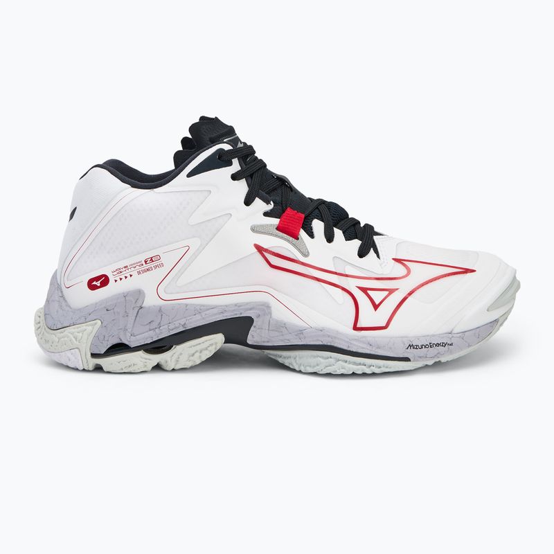 Volleyballschuhe Mizuno Wave Lightning Z8 Mid white/salsa/black 2