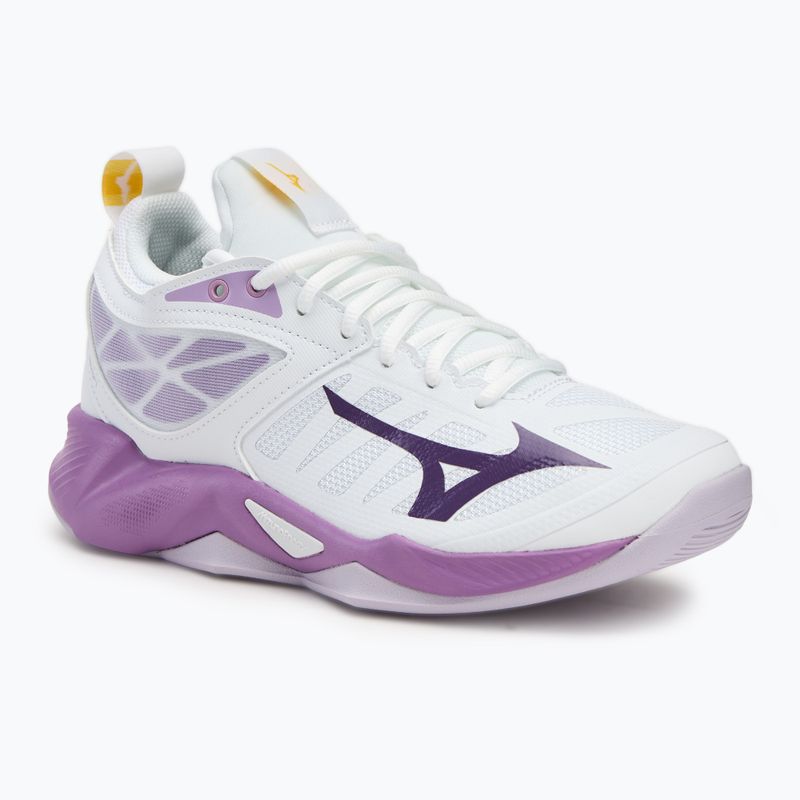 Damen Volleyballschuhe Mizuno Wave Dimension weiß/patricianisch lila/quince