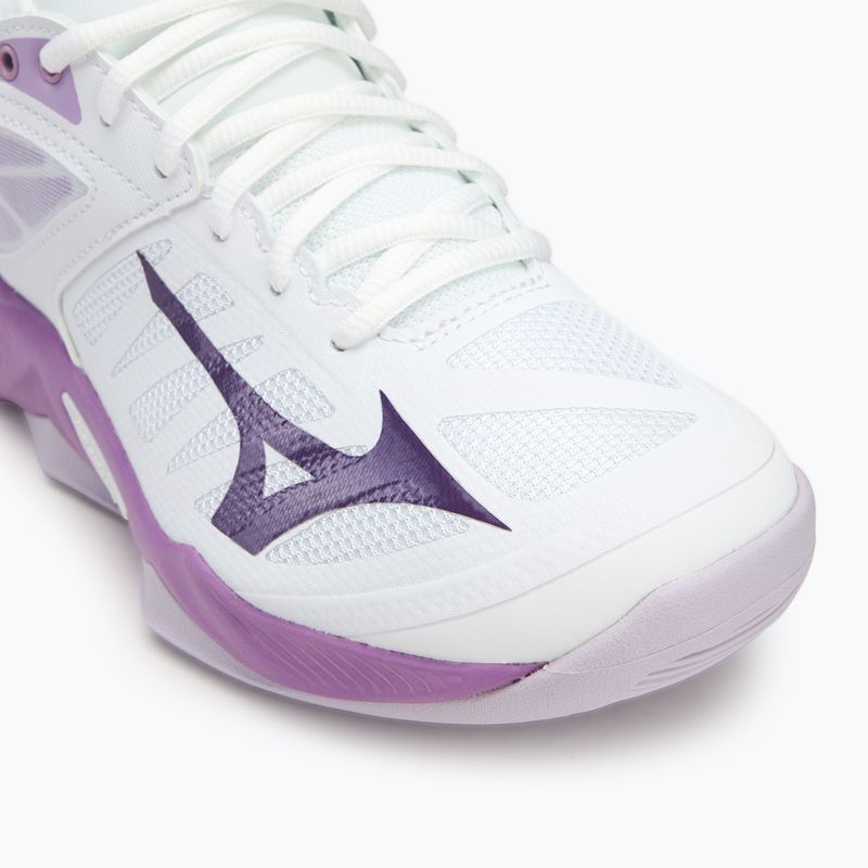 Damen Volleyballschuhe Mizuno Wave Dimension weiß/patricianisch lila/quince 7