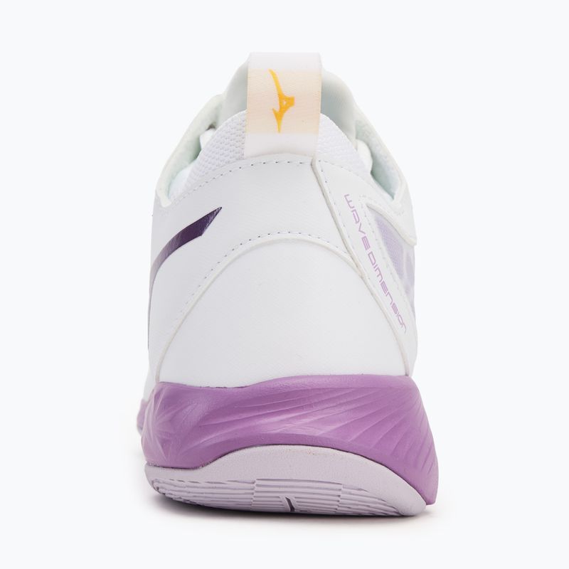 Volleyballschuhe Damen Mizuno Wave Dimension Mid white/patrician purple/quince 6