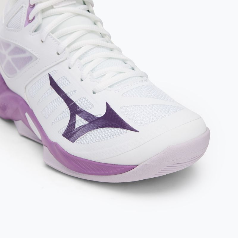 Volleyballschuhe Damen Mizuno Wave Dimension Mid white/patrician purple/quince 7