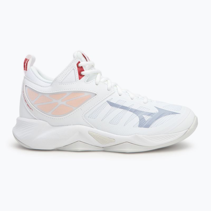 Damen Volleyballschuhe Mizuno Wave Dimension weiß/aleutian/cloud pink 2