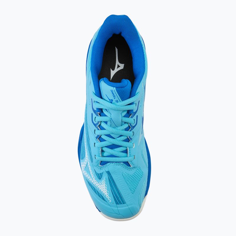 Damen Tennisschuhe Mizuno Wave Exceed Light 2 AC Flussblau/Weiß/Mugenblau 5