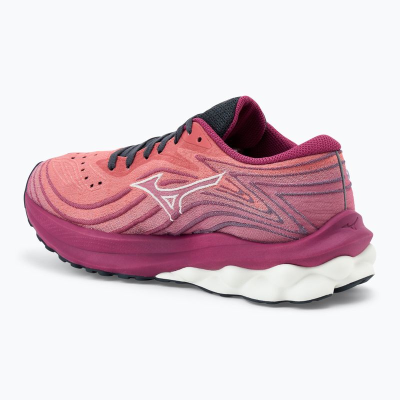 Damen Laufschuhe Mizuno Wave Skyrise 5 mineral rot/weiß sand/violett quartz 3