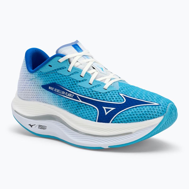 Herren Laufschuhe Mizuno Wave Rebellion Flash 2 river blau/ mugen blau/weiß