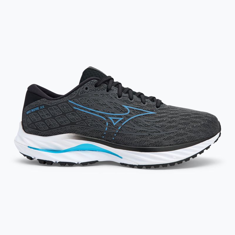 Herren Laufschuhe Mizuno Wave Inspire 20 2E iron gate/parisian blau/schwarz 2