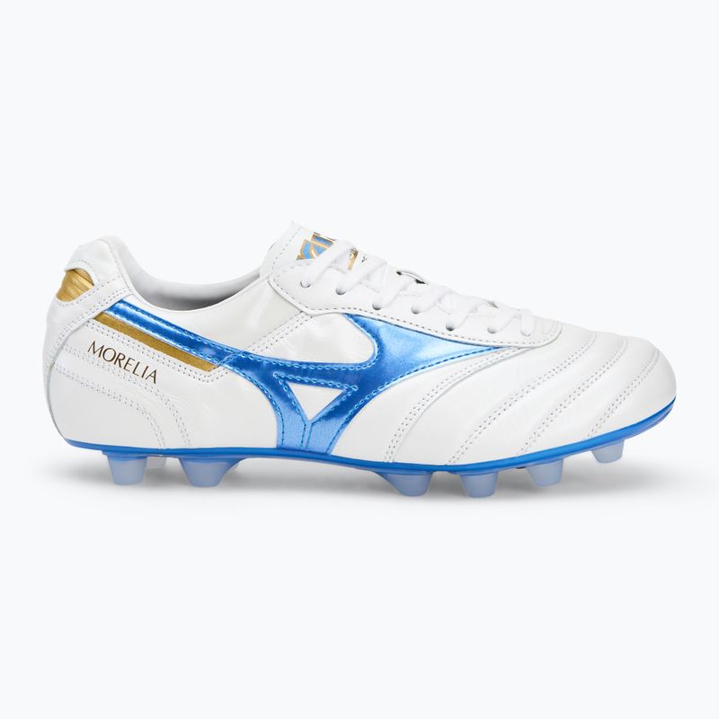 Mizuno Morelia II Japan Md Weiß/Laser Blau/Gold Herren Fußballschuhe 2