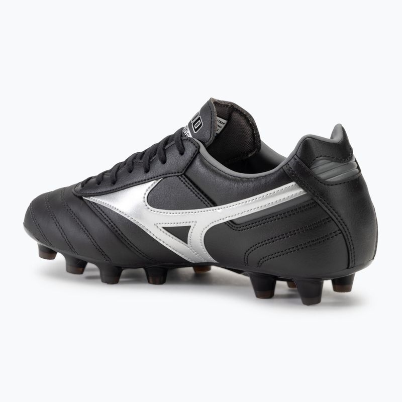 Mizuno Morelia II Pro MD Herren Fußballschuhe schwarz/Galaxysilber/dunkler Schatten 3