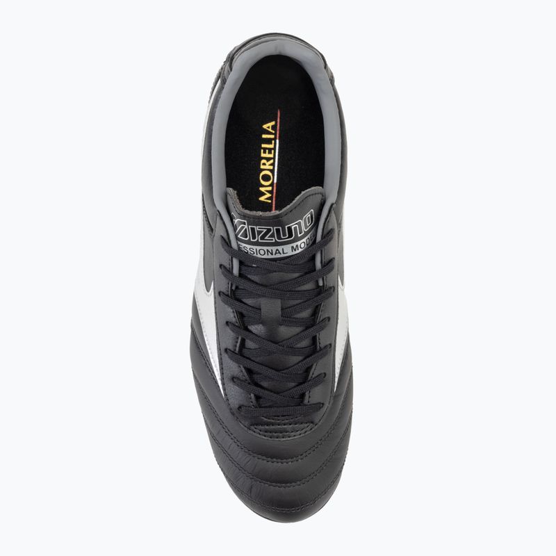 Mizuno Morelia II Pro MD Herren Fußballschuhe schwarz/Galaxysilber/dunkler Schatten 5