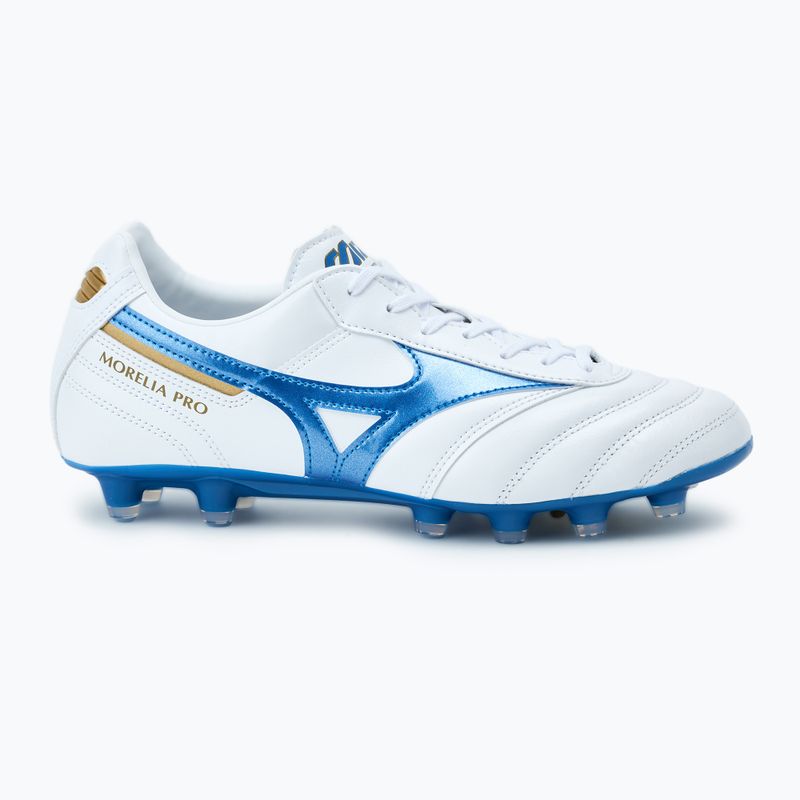 Herren Mizuno Morelia II Pro MD Fußballschuhe weiß/laser blau/gold 2